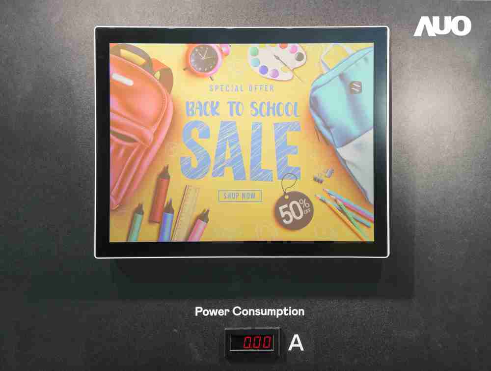 918.COM展示胆固醇液晶超低耗能户外全彩显示器，，，，ChLC（胆固醇液晶）以双稳态技术使静态显示零功耗，，，，具省电、、高彩度、、、、环保的特性，，还整合软硬件系统解决方案，，可透过单一云端平台管理